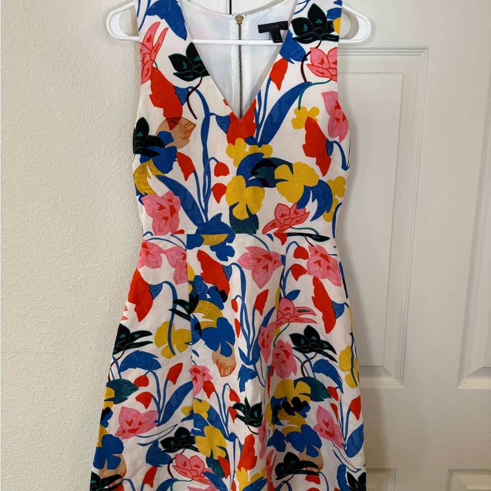 J. Crew Floral Sleeveless Dress